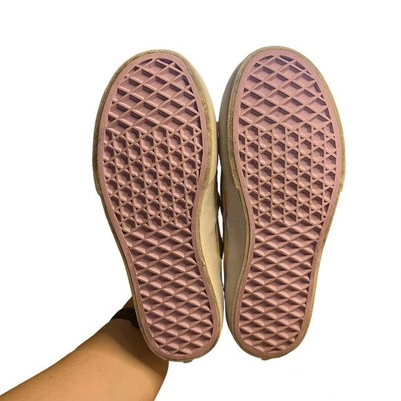 Vans Asher V Kids Unicorn Magic Rainbow Slip-On Sneakers Purple Canvas Missy 2.5 - Picture 5 of 8